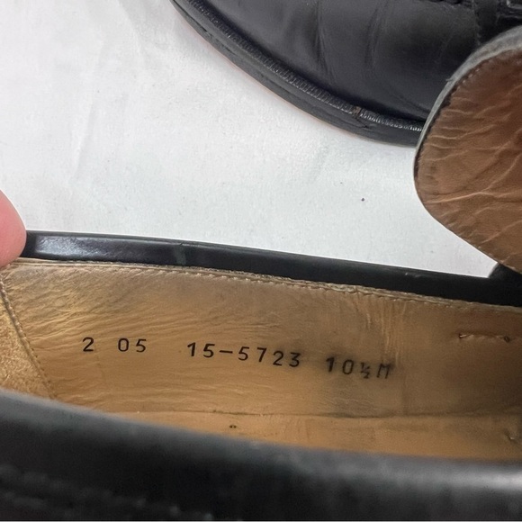 Johnston Murphy Men's Shoes Made in Italy Black Leather Tassel Loafer - Picture 8 of 8